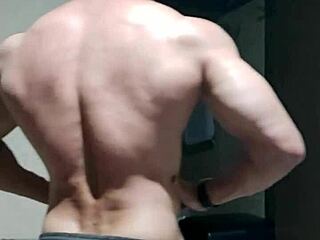 strong muscular endowed man subscribe to my channel now