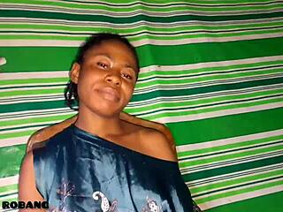 King Afrobang Features Ghetto Based Gentle Dovee In Casting Interview Masturbating With Dildo