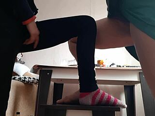 Can Middle Aged Woman And Student Really Masturbate Together On Chairs In Jeans And Miniskirt?