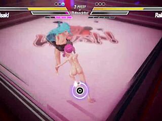 Lesbian battle heats up with intense pussy action and wild sex moves.