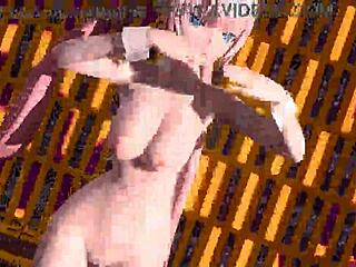 I uh, modded Megurine Luka in Project Diva with full nude bunny costume. She's like this alien goddess with big tits and ass ready for cum play.