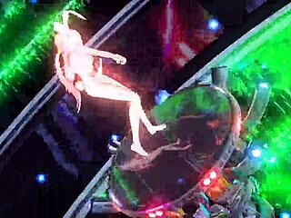 I uh, modded Megurine Luka in Project Diva with full nude bunny costume. She's like this alien goddess with big tits and ass ready for cum play.