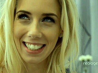 Blonde and brunette teens engage in intense lesbian action licking cunts to orgasm