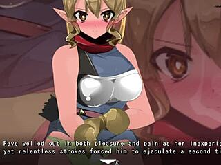 why does this tall yume-same elf get defeated in a face sitting femdom scene?