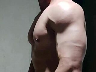 strong muscular endowed man subscribe to my channel now