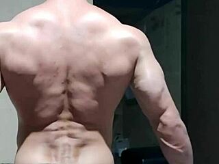 strong muscular endowed man subscribe to my channel now