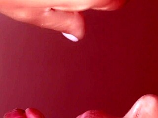 My japanese step sister swallows my cum in this close up uncensored blowjob