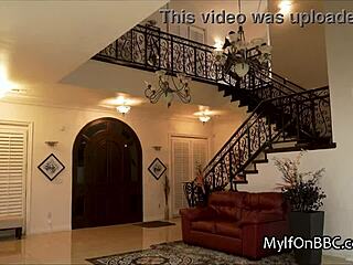 Cougar cheats hardcore on big black cock in lingerie