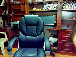 teen secretary masturbates anal in office with brazilian latina toys 🍑