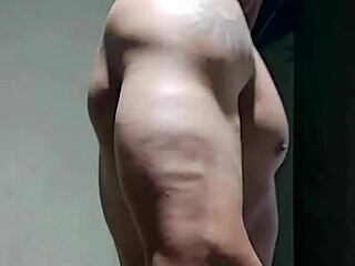 strong muscular endowed man subscribe to my channel now