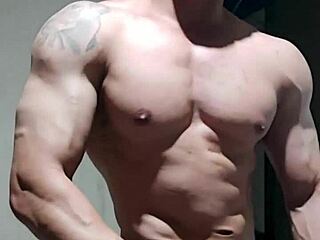 strong muscular endowed man subscribe to my channel now