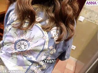 m j's angry roommate turns into a skinny european teen having pov sex in the college dorm kitchen