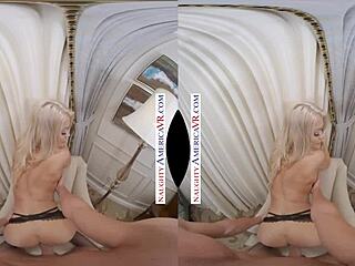 Naughty America - Riley Steele delivers the real porn star edition with deepthroat, titty fuck, and cum swallow. 🔥