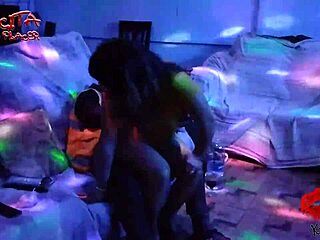 Amateur milf tests out young gas delivery guy's cock in hardcore anal session.