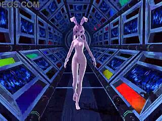 I uh, modded Megurine Luka in Project Diva with full nude bunny costume. She's like this alien goddess with big tits and ass ready for cum play.
