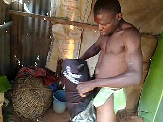 Handsome individual experiences a cumshot during an intimate encounter