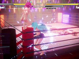 Lesbian battle heats up with intense pussy action and wild sex moves.