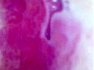 real pussy experiences intense orgasm with visible contractions as cam captures sperm in juice under microscope