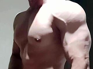 strong muscular endowed man subscribe to my channel now