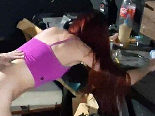 took my car to the mechanic and he ended up fucking me hard then cumming right in my mouth back in the garage