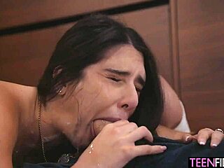 My slut stepsis Aria Sloane loves rough kinky sex with deepthroat choking and doggystyle fucking.