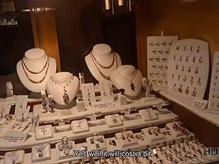 hunt4k features skinny erica black who needs cash bad so she turns into a total slut for it