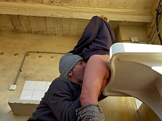 Hot Wife And Neighbor Engage In Pussy Eating With Orgasms In Washing Machine Room As Amateur Spanish Milf