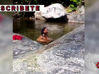 Masturbation Outdoors In The Public River My Step Brother Records Me Special For Voyeurs
