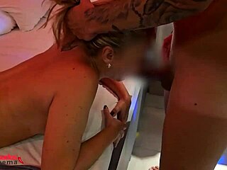 Comedor Fills Married Woman's Mouth With Cum Before Cuckold