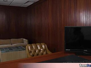 I adore how cute country chick Katee sucks cock in group 4some with petite Asian teens