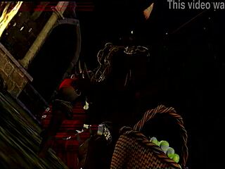 Hey, little red riding woof, are you ready for this rough futanari monster fucking in the forest?