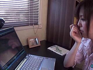 Sexually Frustrated Lonely And Ignored Asian Wife Fills Her Void With Porn And Girl Masturbation!