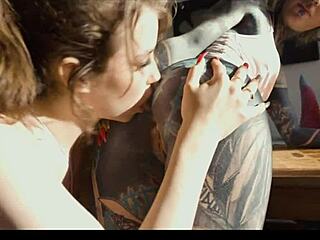 Anal gaping tattooed goth teen 18+ uses squirt toys for prolapse and atogm with eden ivy in punk style