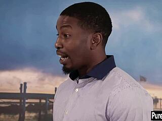 Sexy blonde teen, ready to jump on that big black dick of yours?