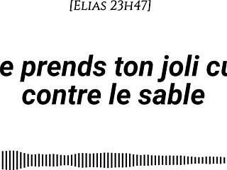 Why not take your pretty ass on the sand with wave sounds cream massage and fingering?