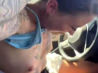 Girl attempting to adjust her sports bra in the gym parking lot