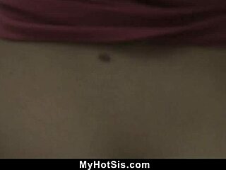 Step Sister Caught Stepbrother Jerking Off! Offers Helping Hand with Blowjob and Cumshot.