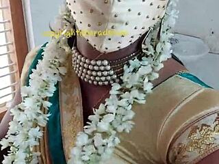 Tô louca de tesão como crossdresser indiana Lara Dsouza de sari com vibes de tia e mamãe