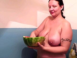 Busty milf indulges in PISS and urine wash fetish. Amateur compilation shows her DIRTY bathtub play with chubby curves.