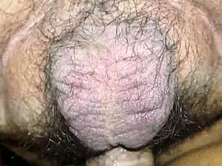 Hairy creamy pussy takes rough fucking from hard cock!