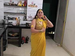 indian couples dive into homemade sex with big tits milf blowjob and doggystyle during bridal function