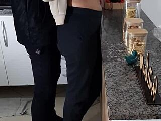 Stepdaughter, you can't even rest during breakfast without me bending you over for taboo sex and creampie.