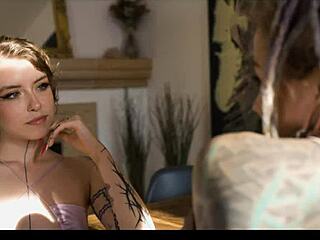 Anal gaping tattooed goth teen 18+ uses squirt toys for prolapse and atogm with eden ivy in punk style