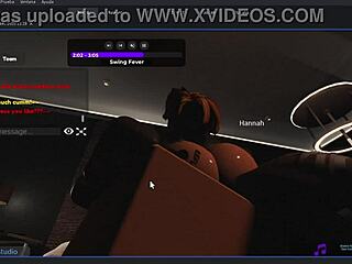 I feel so wild fucking this gringa in Roblox with intense creampie sex