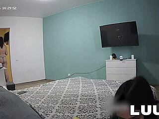 hey these two girls clean the room in maid uniforms flashing skinny bodies for real amateur exhibition