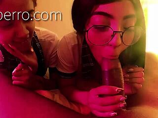 two young tijuana teens team up with a haitian guy for amateur blowjob and big cock sex