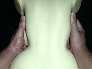 Sally bends over the desk for a quick intense doggystyle fuck. She gets a creamy creampie deep in her tight vagina from the huge cock.
