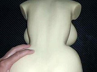 Sally bends over the desk for a quick intense doggystyle fuck. She gets a creamy creampie deep in her tight vagina from the huge cock.