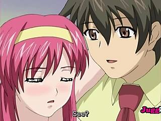 Watch this sexy busty girl with pink hair get fucked like a slut in the kitchen by the perverted teacher!