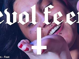 Naughty Feet Await Licking From Bound Submissive